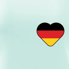 Germany love malé - Německá vlajka Germany love malé - Německá vlajka