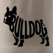 Bulldog  nápis v těle
