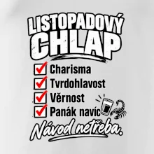 Listopadový chlap charisma a panák navíc