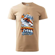 Listopadový lyžař král zasněžených svahů