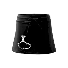 Mapa ČR - cyklista na prsou