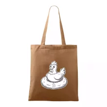 Kuře sedící na bitcoinovém hnízdě