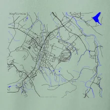 Kopřivnice - Mapa s vodními toky