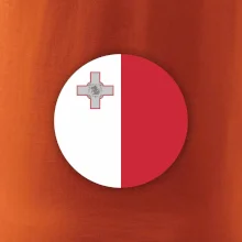 Vlajka Malta kulatá velká