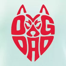 Dog dad nápis v hlavě