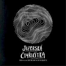 Jizerská čtyřicítka - vrstevnice v kruhu