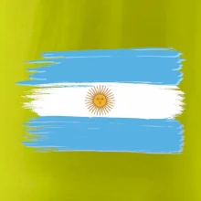 Argentina vlajka kreslená štětkou