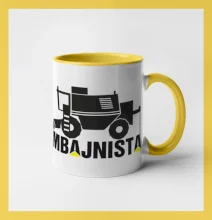 Kombajnista zelená a žlutá