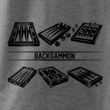 Backgammon černý set