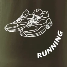 Running nápis šikmo