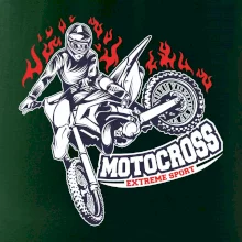 Motocross extreme sport fire
