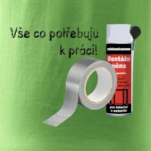 Pěna  a páska - vše co potřebuji k práci