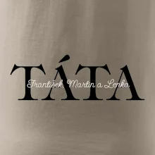 Táta - Tiskací nápis se jmény dětí