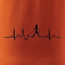 EKG nordic walking žena