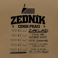 Ceník zedníka - cena za metr