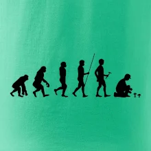 Evoluce houbař muž
