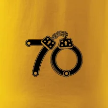 Narozeninové tričko pro policajta - pouta 70