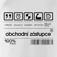 Čárový kód obchodní zástupce