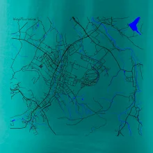 Kopřivnice - Mapa s vodními toky