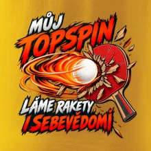Můj topspin láme rakety i sebevědomí
