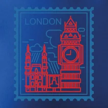 Londýn známka jednoduchá