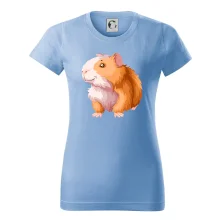 Morče - kreslené, bílo oranžové