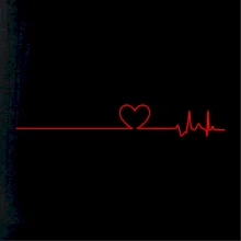 Poker EKG srdce červené