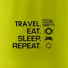 Eat sleep travel - Velký  přívěs Eat sleep travel - Velký  přívěs