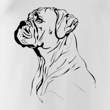 Boxer černá kresba