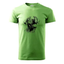 Černobílá karikatura Labrador světlý