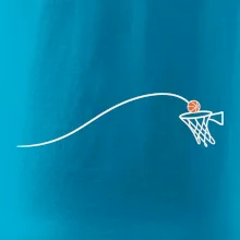 Minimalistická trajektorie míče do koše
