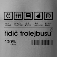 Čárový kód -  Řidič trolejbusu Čárový kód -  Řidič trolejbusu