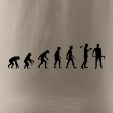 Evoluce dřevorubec - sekera