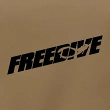 Freedive - nápis s potápěčem