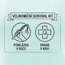 Velikonoční survival kit Pomlázka v ruce, panák v krvi