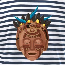 Mayové maska hnědá