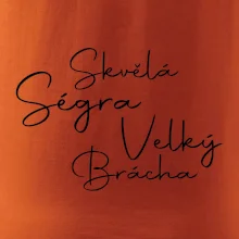 Velký brácha - nápis na zádech