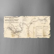 Mapa Báňské dráhy z Moravské Ostravy do Doubravy