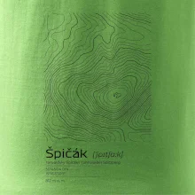 Špičák - vrstevnice v obdélníku