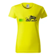 Kombajnista zelená a žlutá