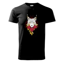 Rys s červenými růžemi  (Pecka design)