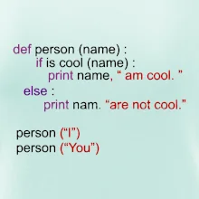 Python I am cool, You are not cool