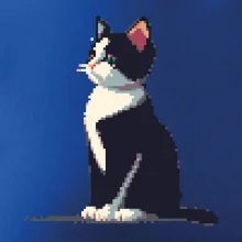 Mourovatá kočka pixel