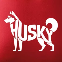 Husky nápis v těle