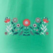 Folklor - květiny v řadě