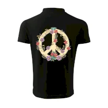 Peace symbol pískový