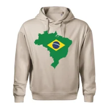 Brazílie vlajka v mapě