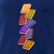 Knihomol letící knihy