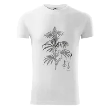 Konopí kytka černobílá