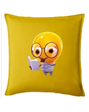 Žárovka přemýšlí nad knihou